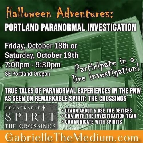 Portland Paranormal Investigation Halloween