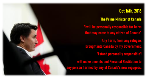 I stand personally responsible