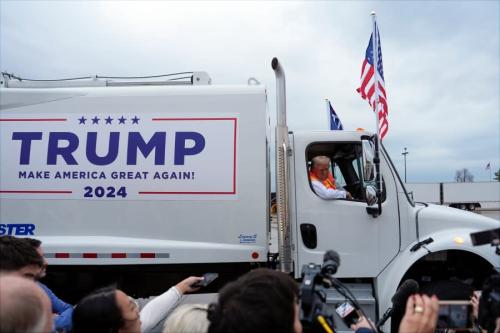 Trump garbage truck