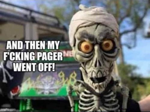 achmed gets a pager