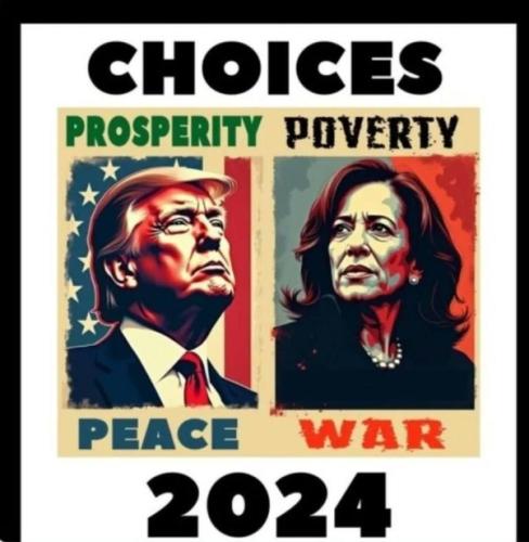TRUMP HARRIS PEACE OR WAR