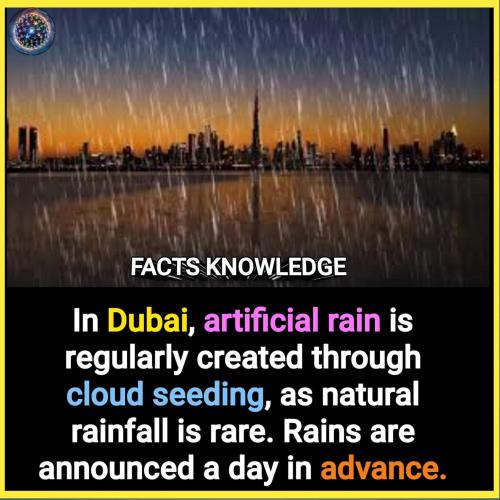 artificial rain in Dubai
