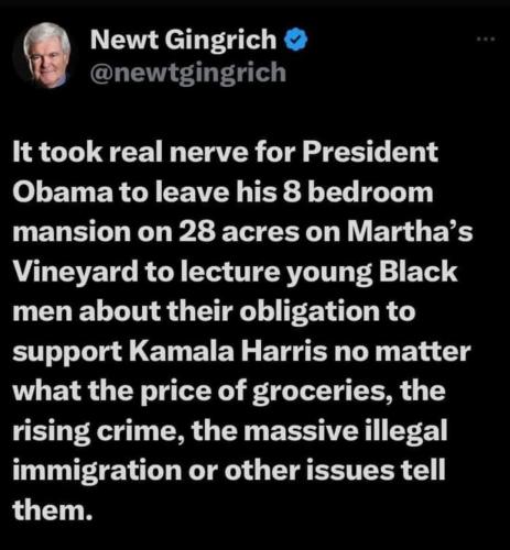 Gingrich to Obama