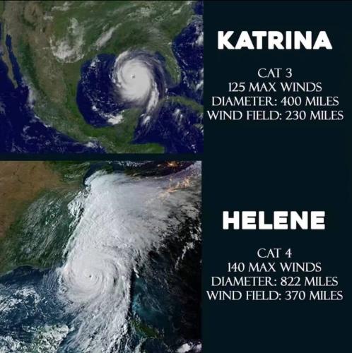 Hurricane Katrina🌀 VS Hurricane Helene🌀