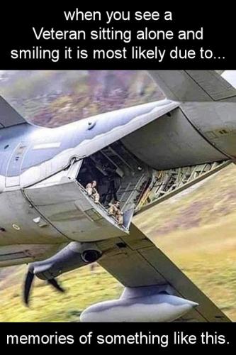 when you see a Veteran sitting alone and smiling it is most likely due to memories of something like this