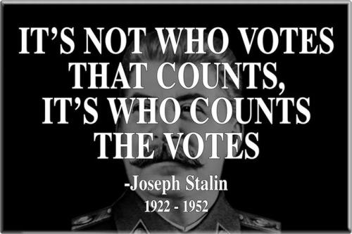 STALIN QUOTE ON VOTES