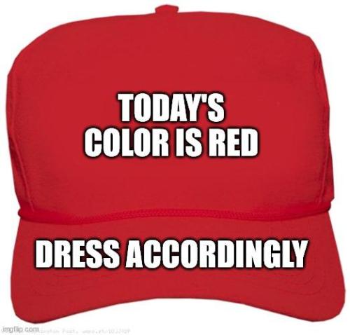 todays color is red