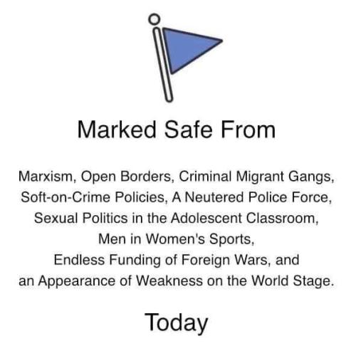 marked safe f