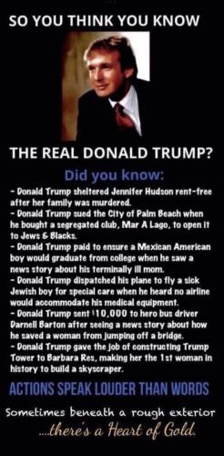 PRESIDENT DONALD J TRUMP DID YOU KNOW