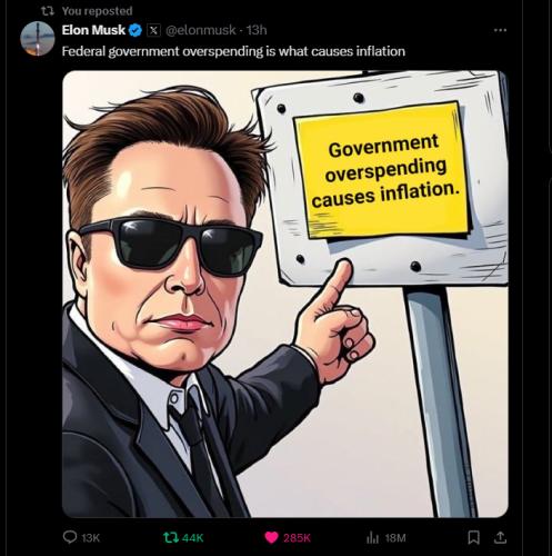 Government overspending is what causes inflation