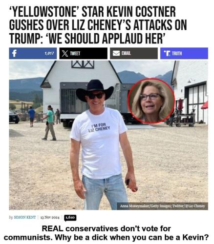 Real Conservatives don't vote for communists Kevin Costner.568px