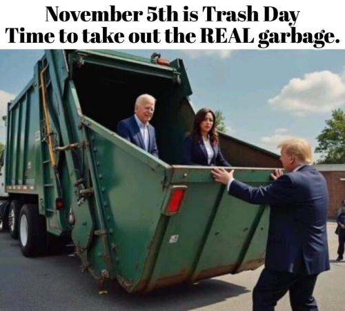 November 5 is trash day