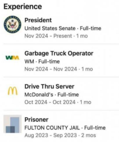 TRUMP ACCOMLISHMENTS JAIL