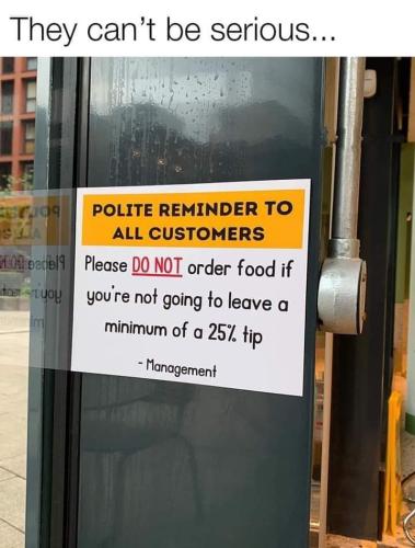 polite reminder