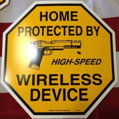 home defense warning