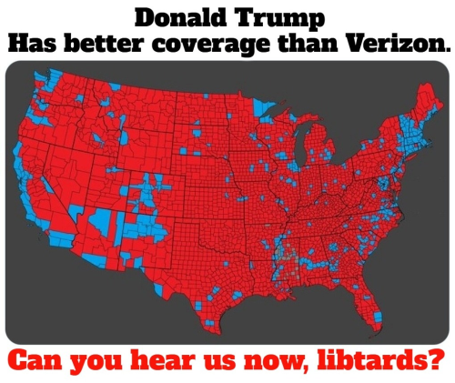 Donald Trump has better coverage than Verizon