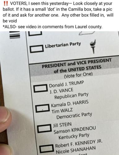fraud ballot