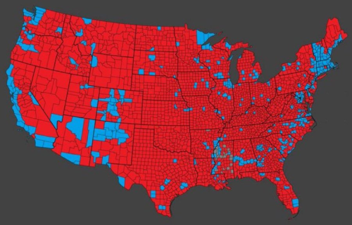 red wave map