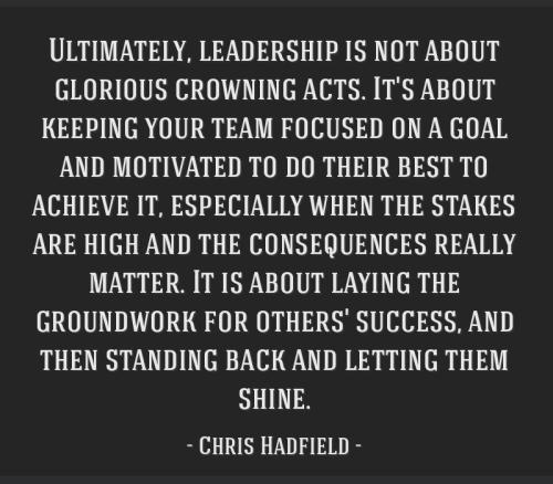 1-Leadership is Standing Back