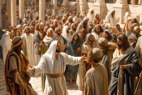 Jesus teaching in the temple Nov 3 24 image