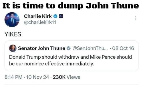 It is time to dump John Thune