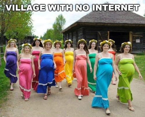 village with no internet