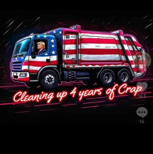 Trump garbage truck