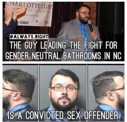 founder of lgbt bathroom law pedo creep dem perv