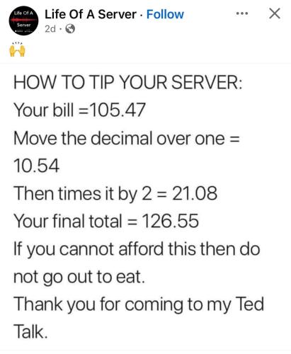 Tip your server
