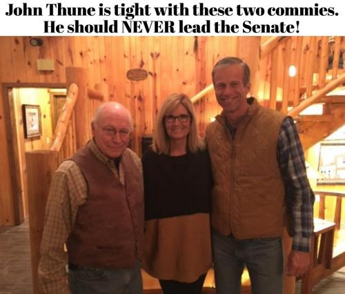 John Thune is tight with these two commies