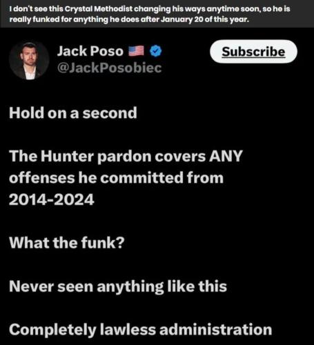 Hunter is FUNKED now for anything he does after January 20th of this year.960px