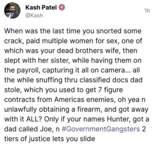 BECAUSE NO ONE IS ABOVE THE LAW!