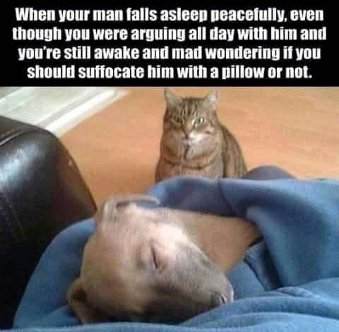 when your man falls asleep