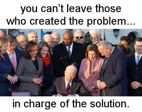 you cant leave those who created the problem in charge of the solution