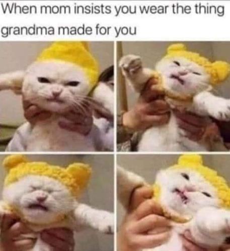 mom-insists-wear-thing-grandma-made