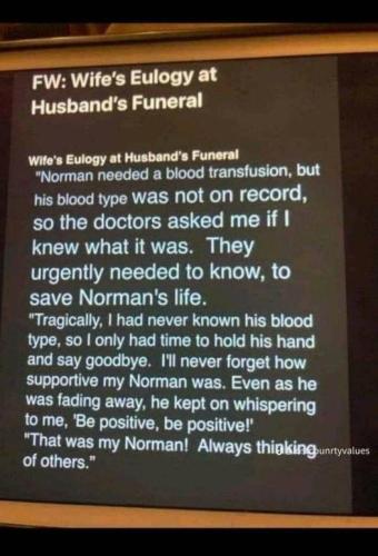 wifes eulogy