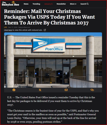 USPS Notice