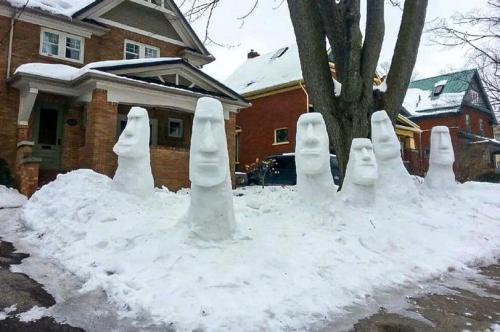 snow sculptures