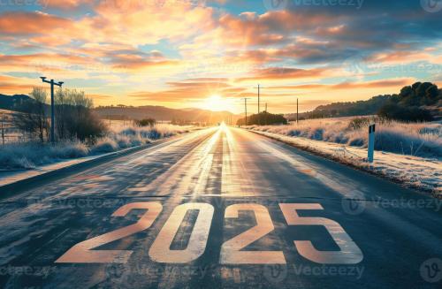 ai-generated-concept-theme-of-future-path-and-success-in-life-and-business-in-the-new-year-2025-photo-3417644685