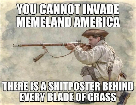 you cannot invade meme America