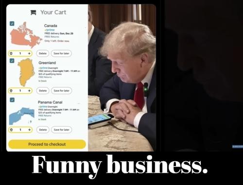 Trump funny business