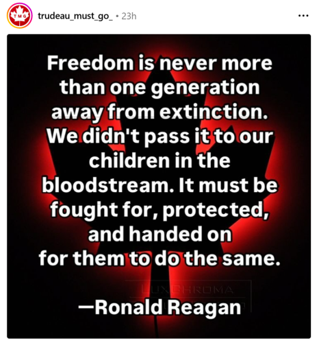 reagan speaks the truth