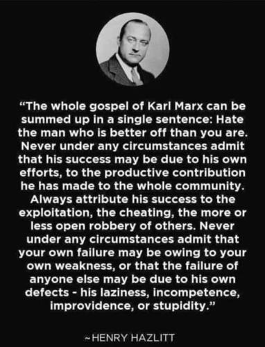 henry hazlitt on marx