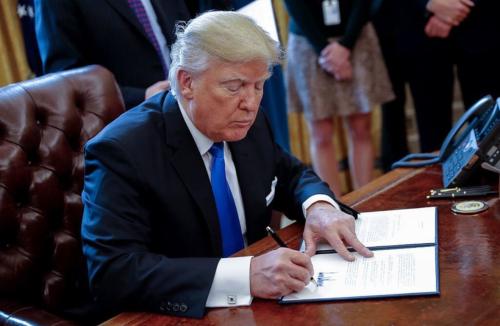 Trump signs executive orders