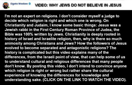 VIDEO DIFFERENCES CHRISTIANITY AND JUDAISM