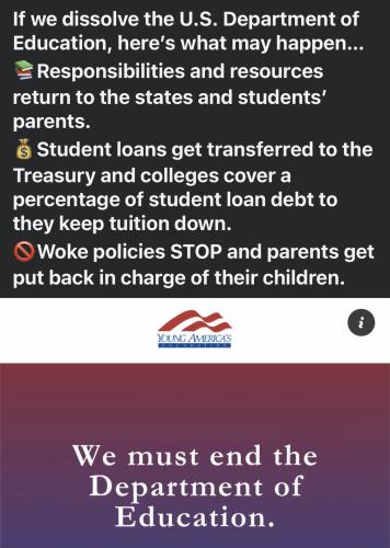 End The Dept. Of Education