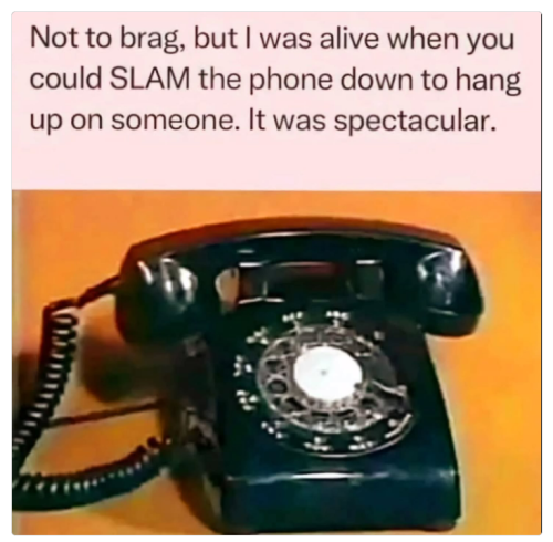 slam the phone down