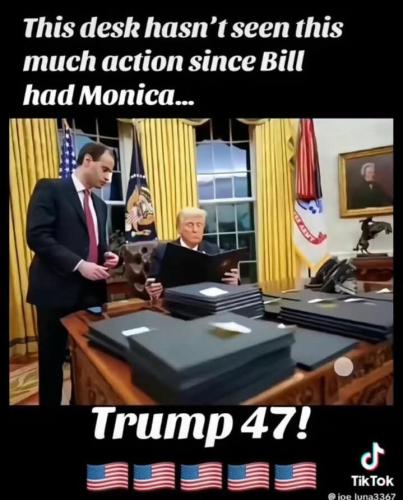 president trump working harder than bill getting head