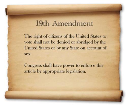 19 AMENDMENT