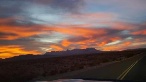 Sunset after off-roading fun